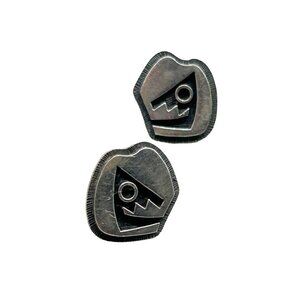 Sterling Silver Tribal Earrings Pierced Studs Handcrafted Vintage Earrings